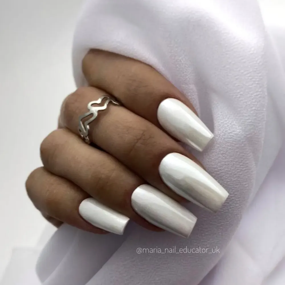 Silver ombré nails by Maria, Nails Canterbury