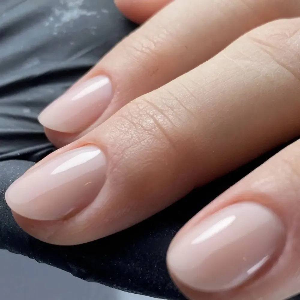 Bare and glossy nails by Maria, Nails Canterbury